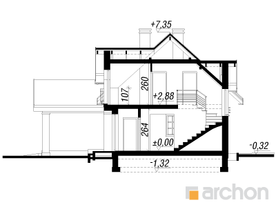 Archon+ Projekty domów - Dom w kolendrze 2 (G) - 256