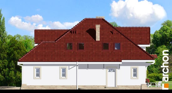 Archon+ Projekty domów - Dom w firletkach 2 - elewacja boczna