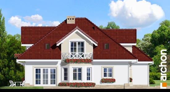 Archon+ Projekty domów - Dom w firletkach 2 - elewacja boczna