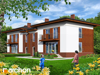 projekt domu - Dom w mircie 3 [ 127,5 m2 ] 