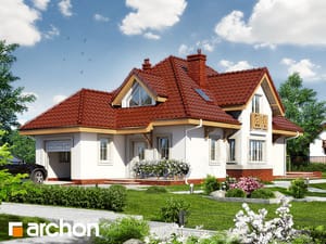 Archon+ Projekty domów - Dom w fuksjach 4 - widok 1