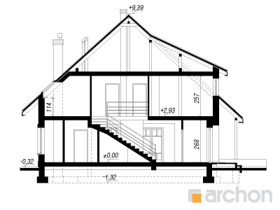 Archon+ Projekty domów - Dom w tataraku (B) - 256