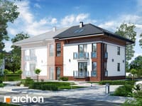 projekt domu - Dom w sagowcach 2 [ 185,8 m2 ] 