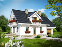 projekt domu - Dom w rododendronach 6 (P) [ 132,5 m2 ] 