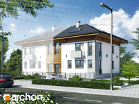 projekt domu - Dom w sagowcach 2 (P) [ 187,1 m2 ] 