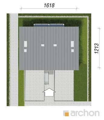 Archon+ Projekty domów - Dom nad bulwarem 6 - sytuacja