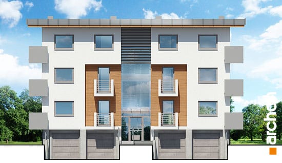 Archon+ Projekty domów - Dom nad bulwarem 6 - elwacja frontowa