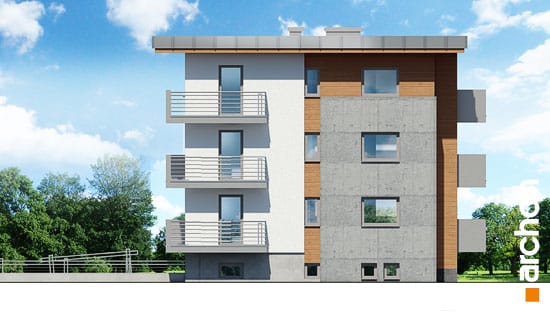 Archon+ Projekty domów - Dom nad bulwarem 6 - elewacja boczna