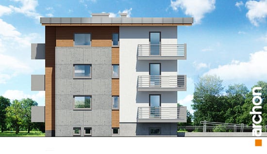 Archon+ Projekty domów - Dom nad bulwarem 6 - elewacja boczna