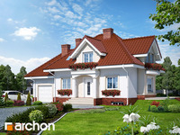 projekt domu - Dom w werbenach (P) [ 120,6 m2 ] 