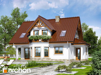 projekt domu - Dom w żurawinie (P) [ 108,3 m2 ] 