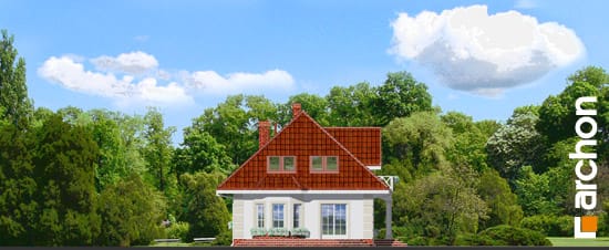 Archon+ Projekty domów - Dom w aksamitkach 5 - elewacja boczna