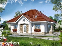 projekt domu - Dom w lotosach (PD) [ 107,3 m2 ] 
