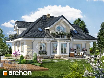 Archon+ Projekty domów - Dom w dąbrówkach (G2P) - widok 2
