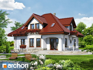 Archon+ Projekty domów - Dom pod tujami - widok 2