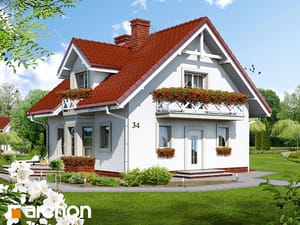 Archon+ Projekty domów - Dom w rododendronach (P) - widok 1