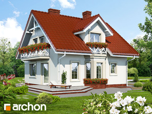 Archon+ Projekty domów - Dom w rododendronach (P) - widok 2