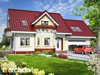 projekt domu - Dom w ananasach (G2) [ 126,1 m2 ] 