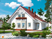projekt domu - Dom w mandarynkach 2 [ 122,7 m2 ] 