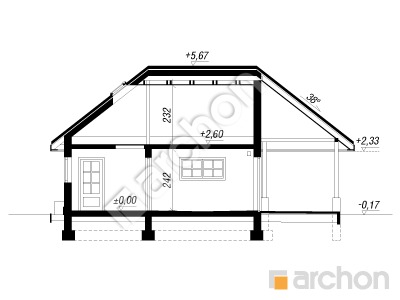 Archon+ Projekty domów - Garaż 1-stanowiskowy G16  - 256