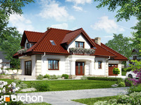 projekt domu - Dom w ostrokrzewie [ 168,1 m2 ] 