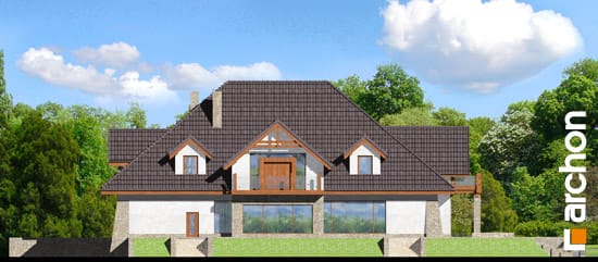 Archon+ Projekty domów - Dom weselny pod olchami- Projekt Pokazowy - elewacja boczna