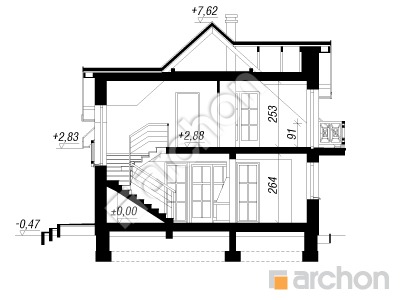 Archon+ Projekty domów - Dom w lukrecji 3  - 256
