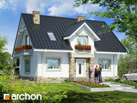 projekt domu - Dom w lucernie (P) [ 134,2 m2 ] 