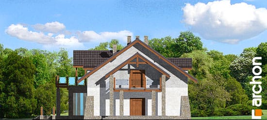 Archon+ Projekty domów - Motel pod olchami - elewacja boczna