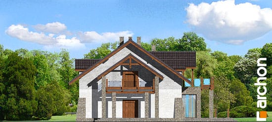 Archon+ Projekty domów - Motel pod olchami - elewacja boczna