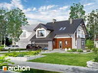 projekt domu - Dom w klematisach (G2) [ 164,7 m2 ] 