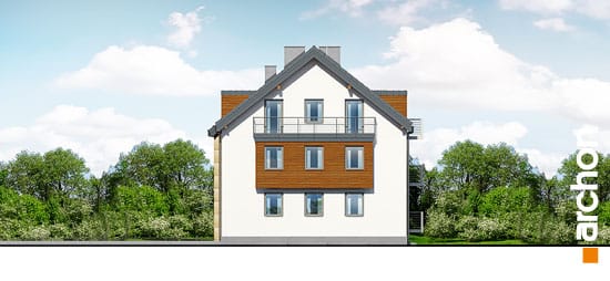 Archon+ Projekty domów - Dom przy promenadzie 3 (B) - elewacja boczna