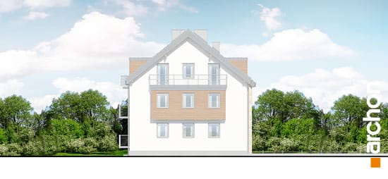 Archon+ Projekty domów - Dom przy promenadzie 3 (B) - elewacja boczna