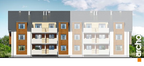 Archon+ Projekty domów - Dom przy promenadzie 3 (B) - elewacja ogrodowa