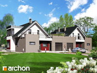 projekt domu - Dom w anemonach (R2) [ 296,2 m2 ] 