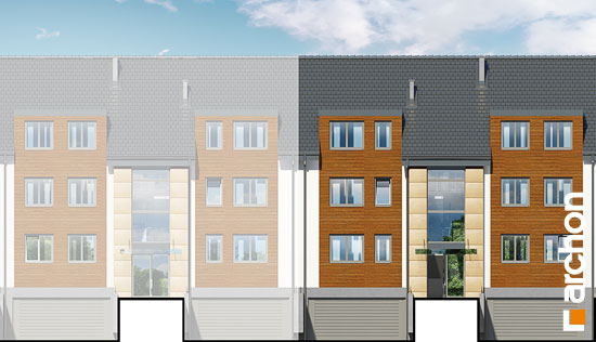 Archon+ Projekty domów - Dom przy promenadzie 3 (S) - elwacja frontowa