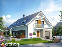 projekt domu - Dom w avenach [ 140,8 m2 ] 