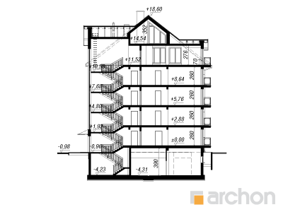 Archon+ Projekty domów - Dom przy alei  - 256