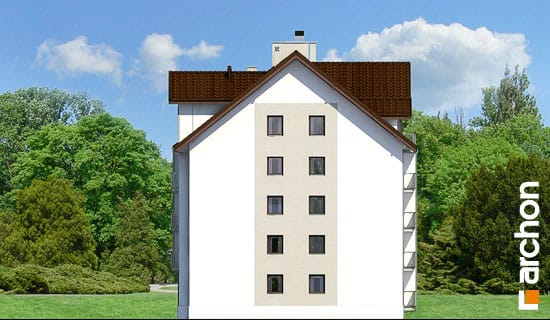 Archon+ Projekty domów - Dom przy alei - elewacja boczna