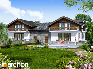 Archon+ Projekty domów - Dom w budlejach (B) - widok 2