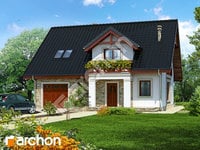 projekt domu - Dom w tymotkach [ 132,5 m2 ] 