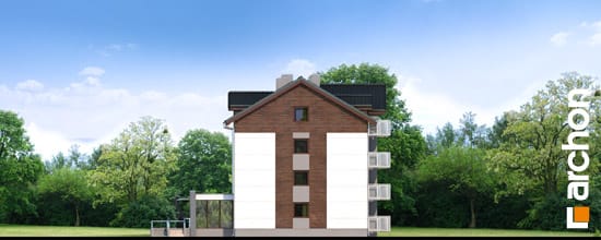 Archon+ Projekty domów - Dom nad bulwarem 11 - elewacja boczna