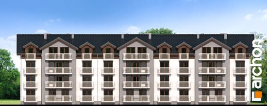 Archon+ Projekty domów - Dom nad bulwarem 11 - elewacja ogrodowa