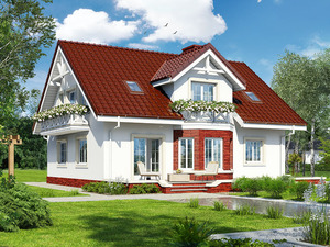 Archon+ Projekty domów - Dom w helikoniach (P) - widok 2