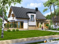 projekt domu - Ogród zimowy - Dom w amarylisach