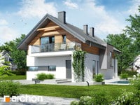 projekt domu - Dom w moringach [ 142,1 m2 ] 