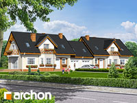projekt domu - Dom w ananasach 2 (R2) [ 291,0 m2 ] 
