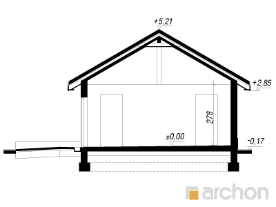 Archon+ Projekty domów - Garaż 3-stanowiskowy G8a - 256