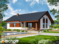 projekt domu - Dom w palisandrach [ 103,6 m2 ] 