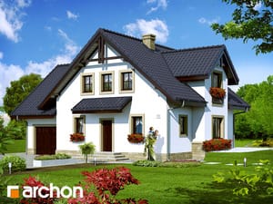 Archon+ Projekty domów - Dom w rododendronach 5(E) - energooszczędny - widok 1